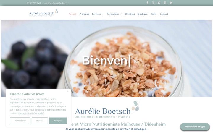 Screenshot stránky aureliediet.fr