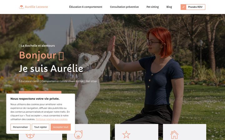 Screenshot of aurelielecesne.fr