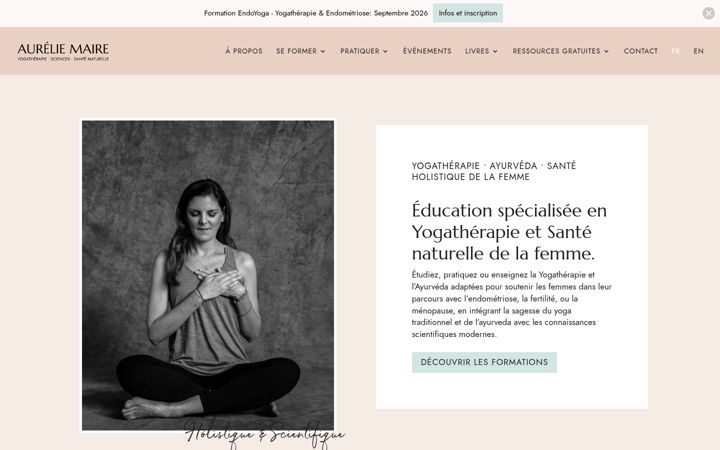 Screenshot of aureliemaire.com