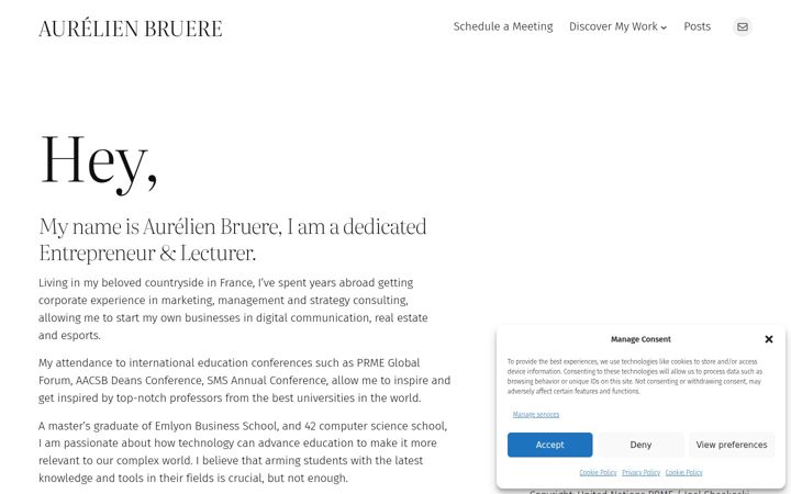 Screenshot of aurelienbruere.com
