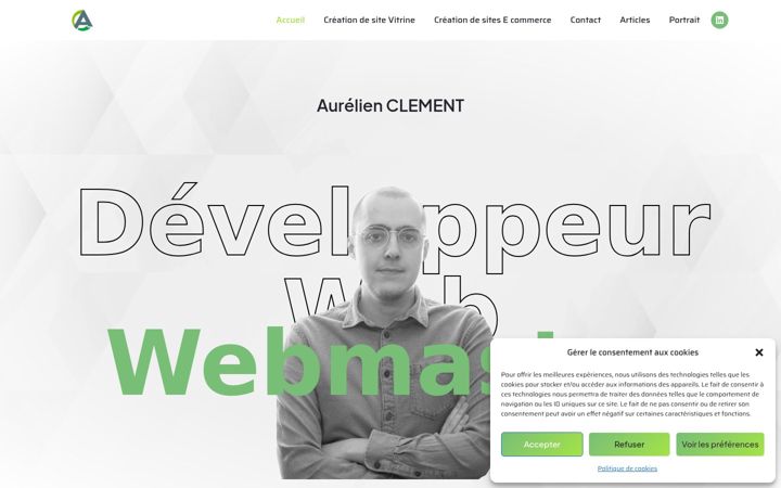 Screenshot of aurelienclement.fr
