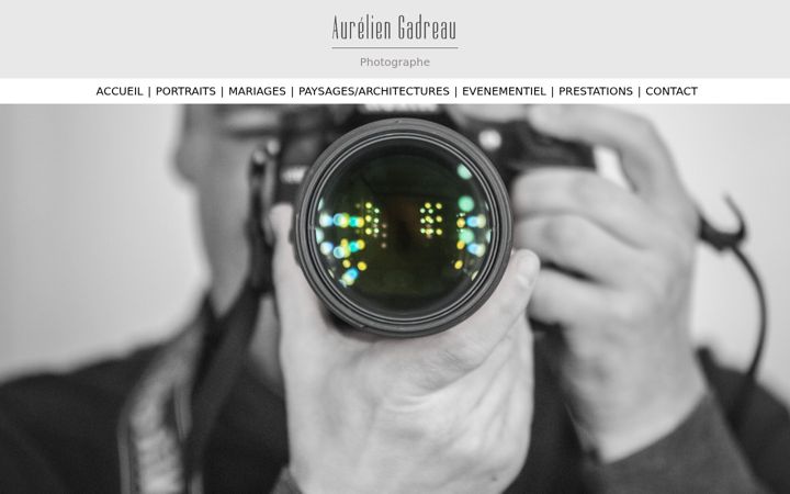 Screenshot of aureliengadreau.com