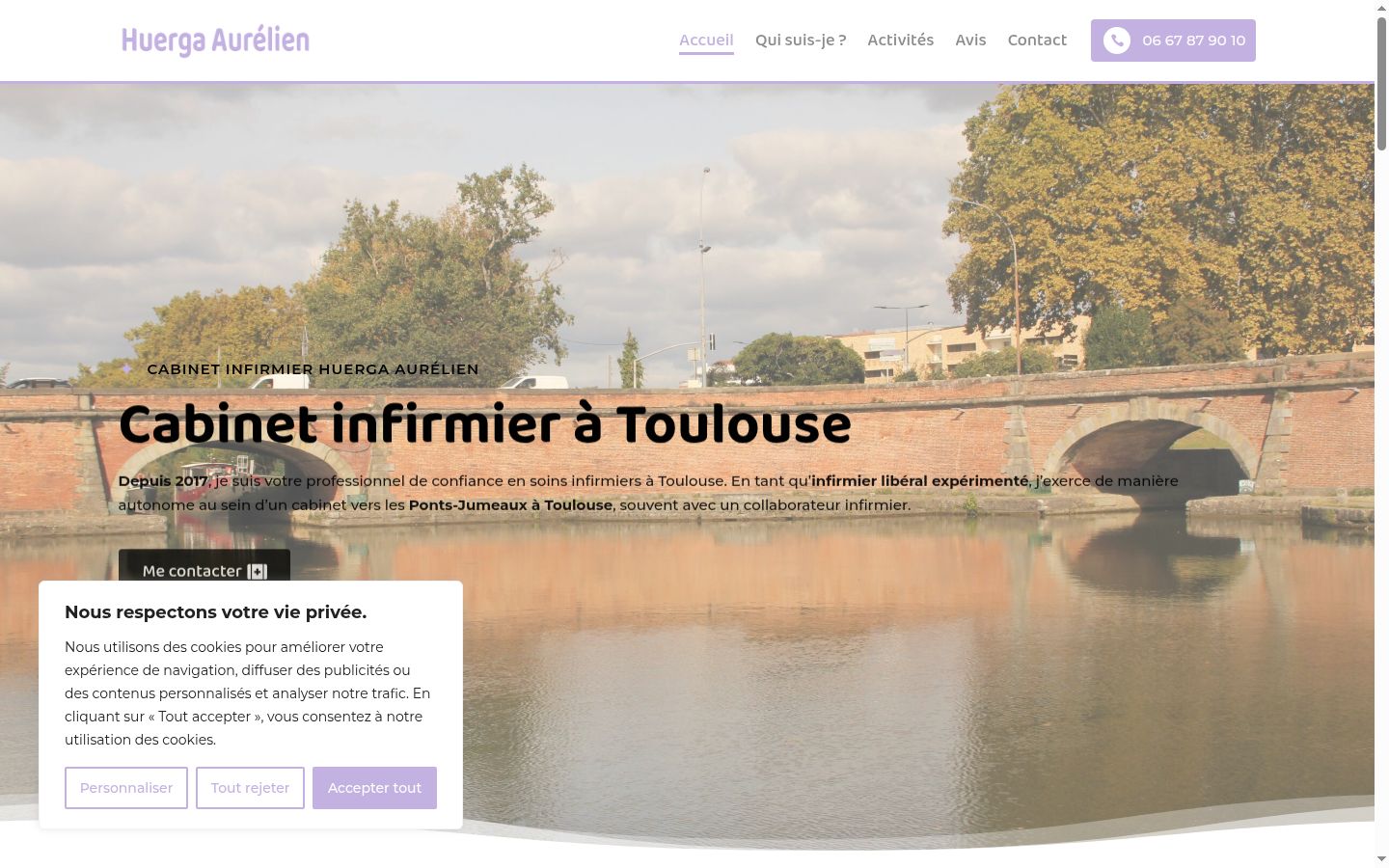 Screenshot van de toestemmingsbanner zoals getoond vóór enige interactie