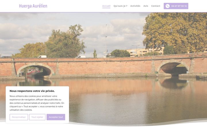 Screenshot van aurelieninfirmier.fr