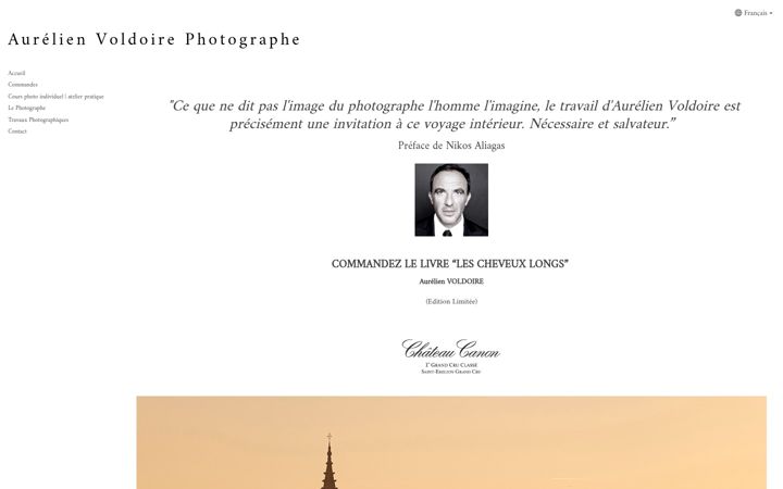 Screenshot of aurelienvoldoire.com