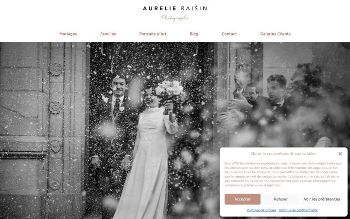 Screenshot of aurelieraisin-photographe.fr