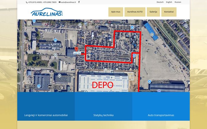 Screenshot of aurelinas.lt