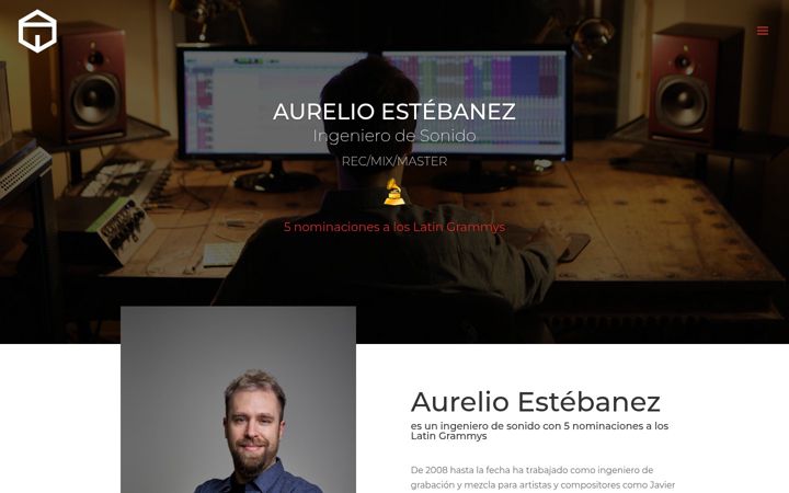 Snimka zaslona za aurelioestebanez.com