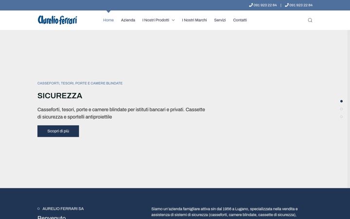 Snimka zaslona za aurelioferrari.ch
