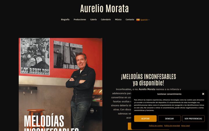 Screenshot of aureliomorata.com