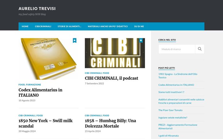 Screenshot of aureliotrevisi.com