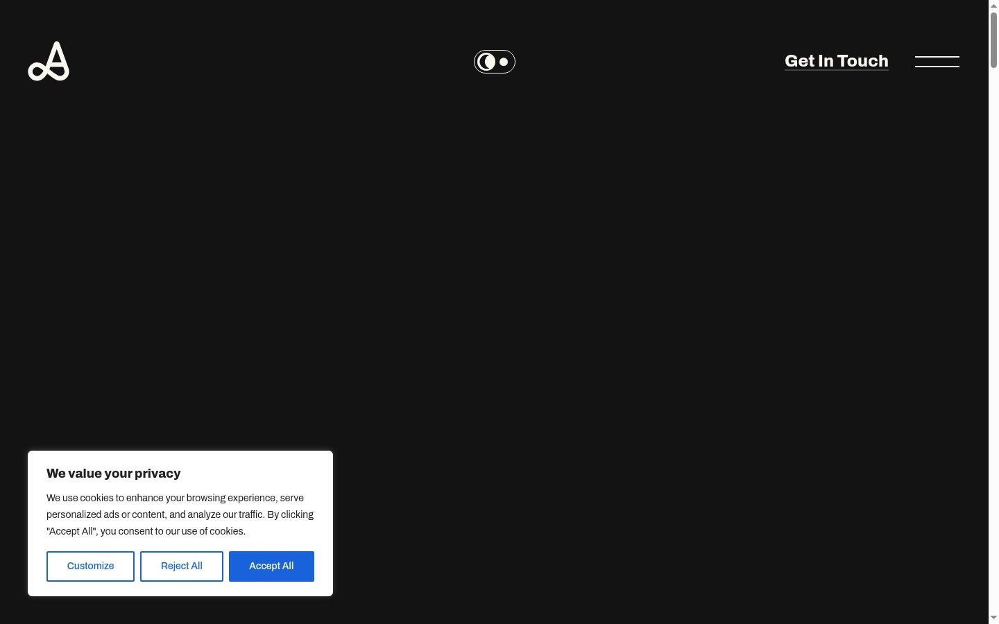 Screenshot tal-banner tal-kunsens muri qabel kwalunkwe interazzjoni
