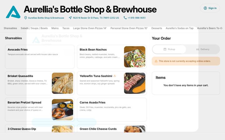 Screenshot of aurellias.square.site