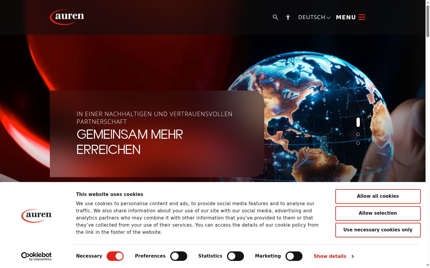 Sutikimo reklamjuostės, rodytos prieš bet kokią sąveiką, ekrano kopija