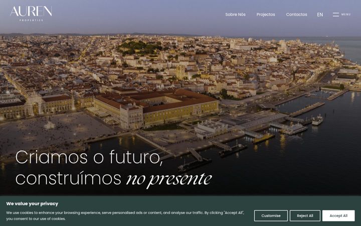 Екранна снимка на aurenproperties.com