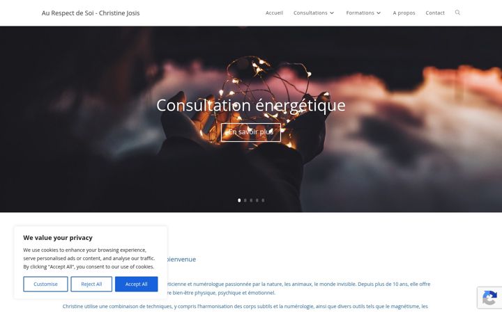 Screenshot of aurespectdesoi.be