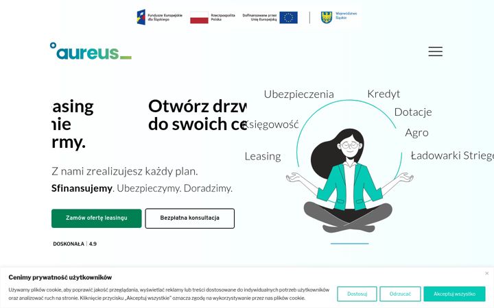 Screenshot of aureus.pl