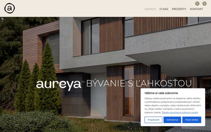 Screenshot of aureya.sk