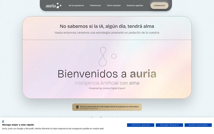 Screenshot of auria.pro