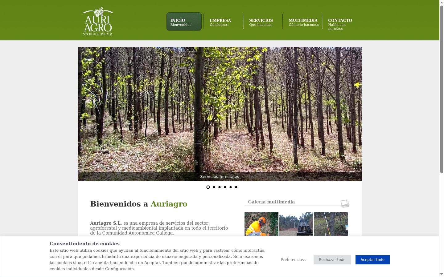 Capture d'écran de la bannière de consentement affichée avant toute interaction