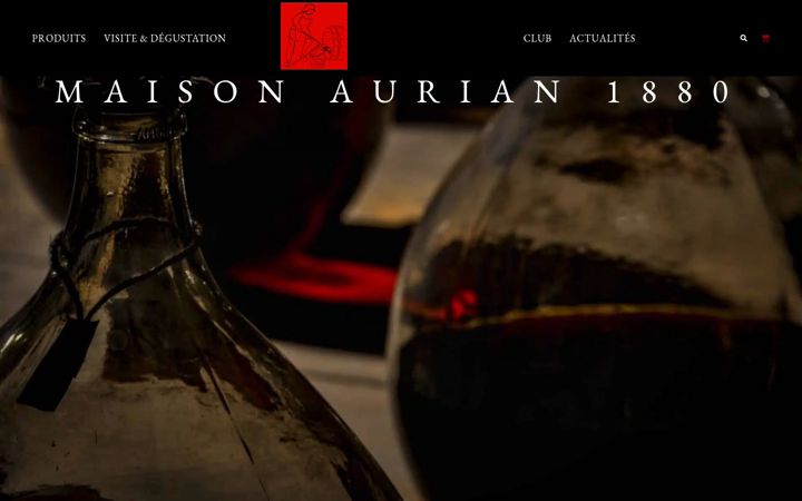 Screenshot van aurian.fr