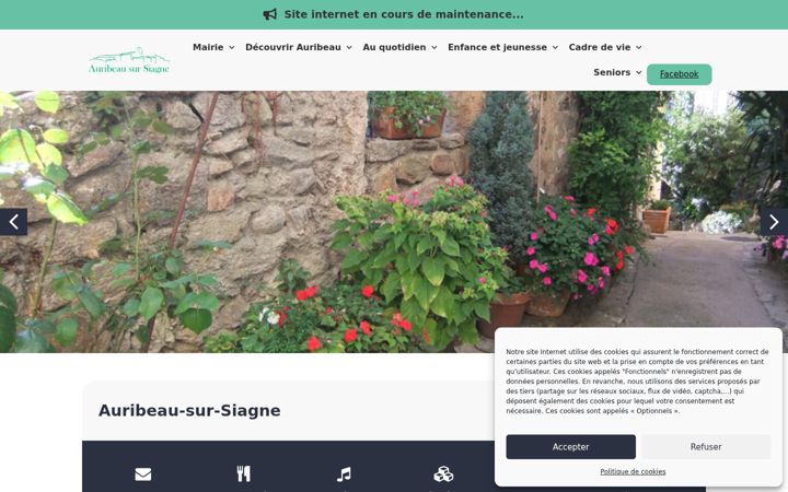 Screenshot of auribeausursiagne.fr