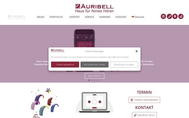 Screenshot of auribell.de