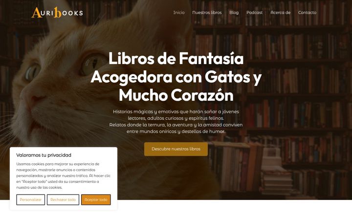 Screenshot of auribooks.com