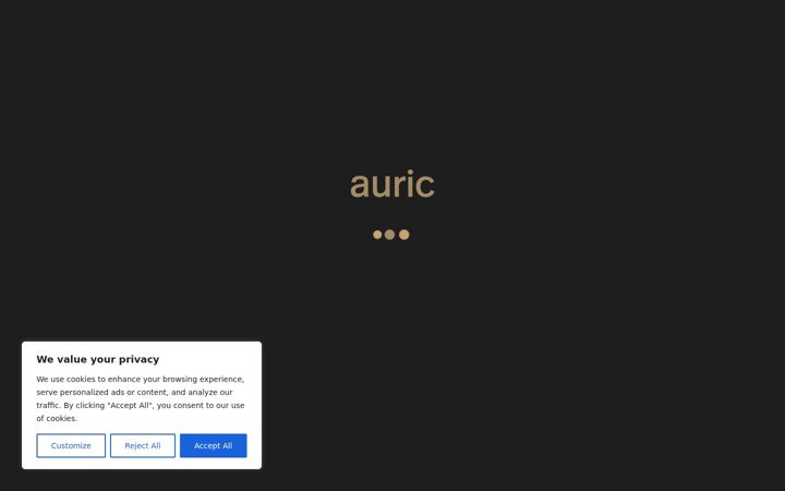 Screenshot of auric-barrels.com