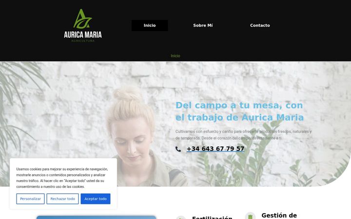 Zrzut ekranu auricaagricola.com