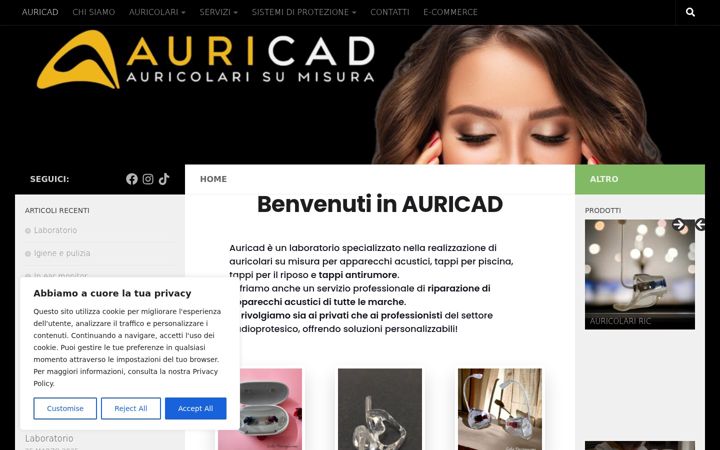 Zrzut ekranu auricad.com