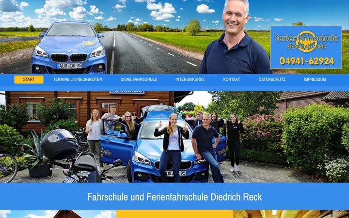 Screenshot of aurich-fahrschule.de