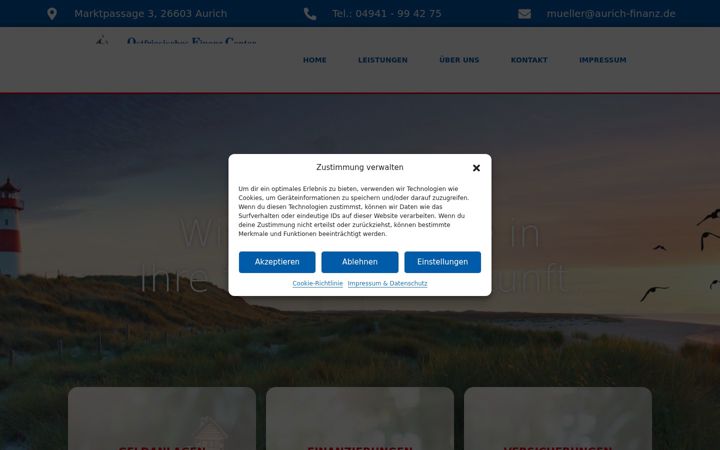 Screenshot of aurich-finanz.de
