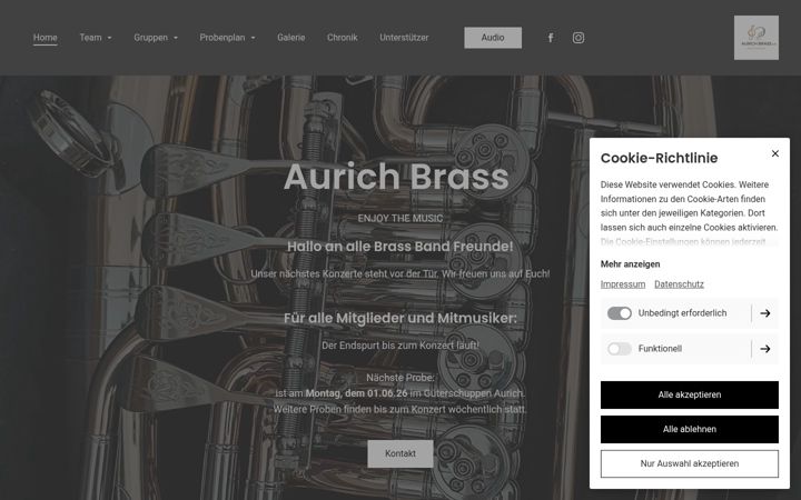 Screenshot of aurichbrass.de