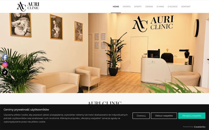 Screenshot of auriclinic.pl