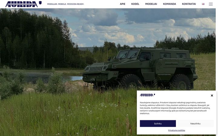 Screenshot of aurida-engineering.com