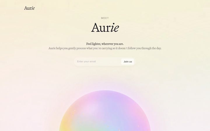 Screenshot of aurie.ai