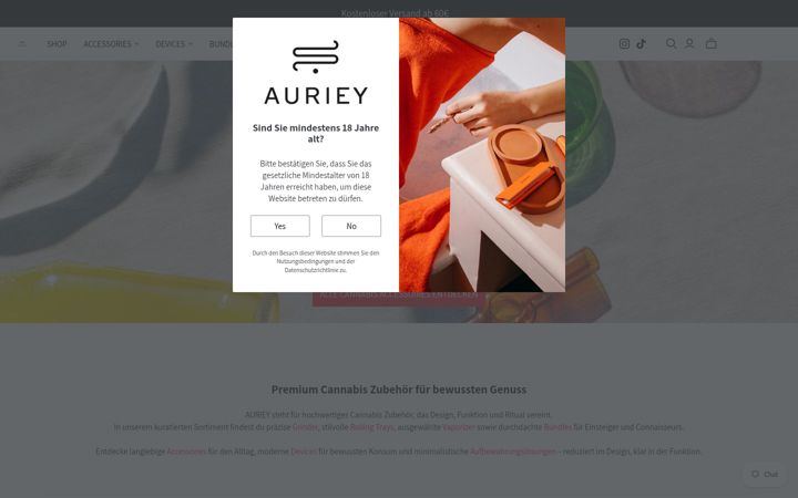 Screenshot of auriey.com