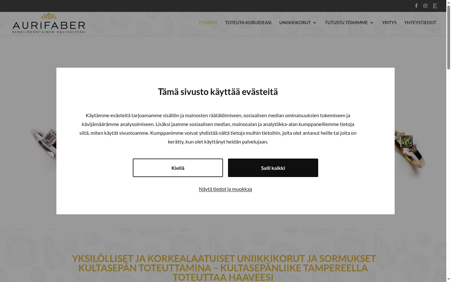 Snímka obrazovky banera súhlasu zobrazeného pred akoukoľvek interakciou