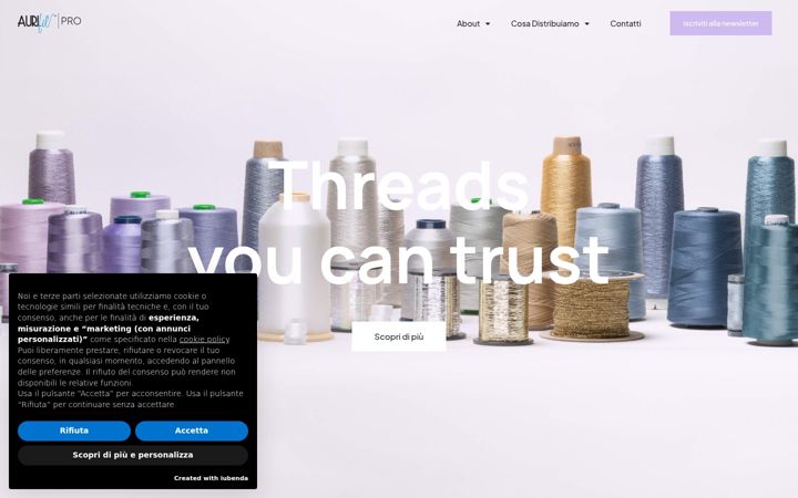 Screenshot of aurifilpro.it