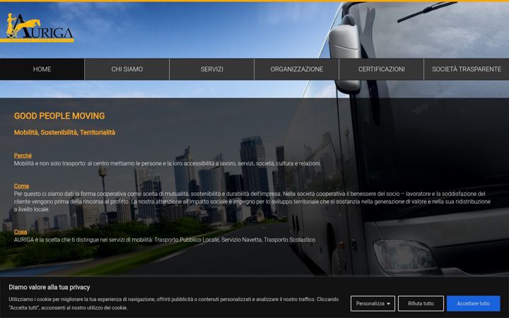 Screenshot of aurigacoop.it