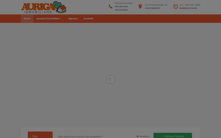 Screenshot of aurigaimmobiliare.it