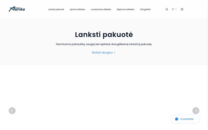 Screenshot of aurika.lt