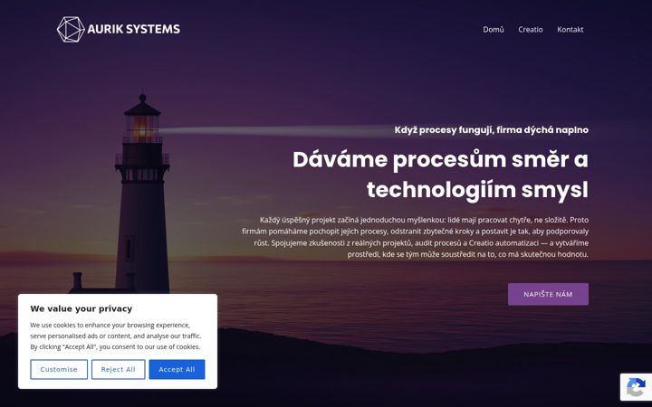 Screenshot of auriksystems.cz