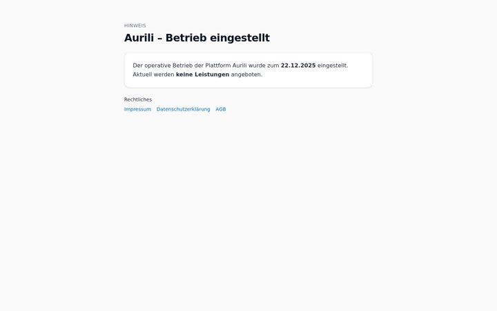 Screenshot of aurili.com