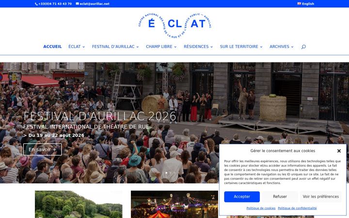 Screenshot of aurillac.net