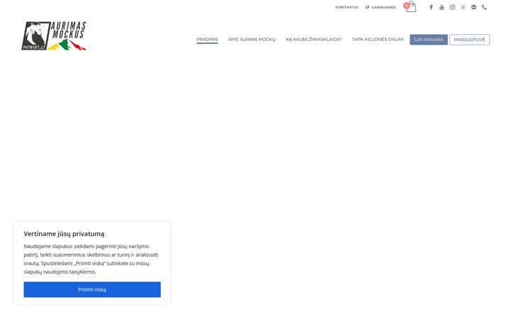 Screenshot of aurimasmockus.lt