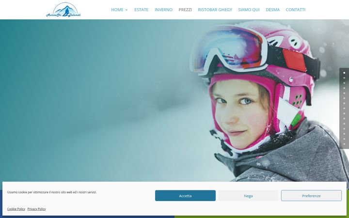 Screenshot of aurineskidolomiti.it