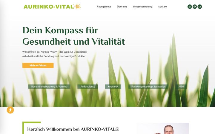 Screenshot of aurinkovital.com