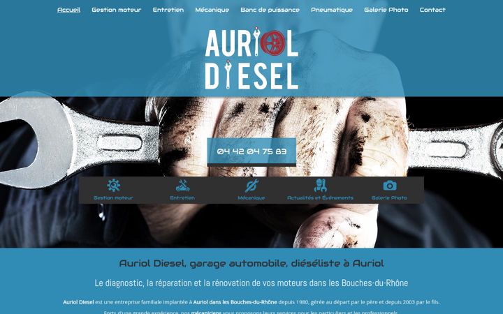 Skærmbillede af auriol-diesel.fr
